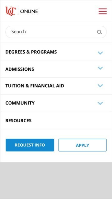 Element's mobile webpage