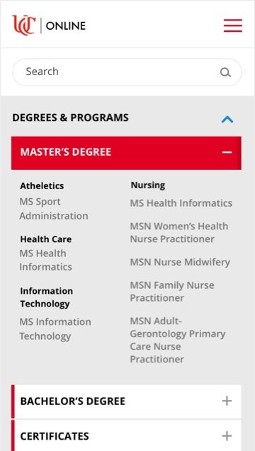 Element mobile "Why" page