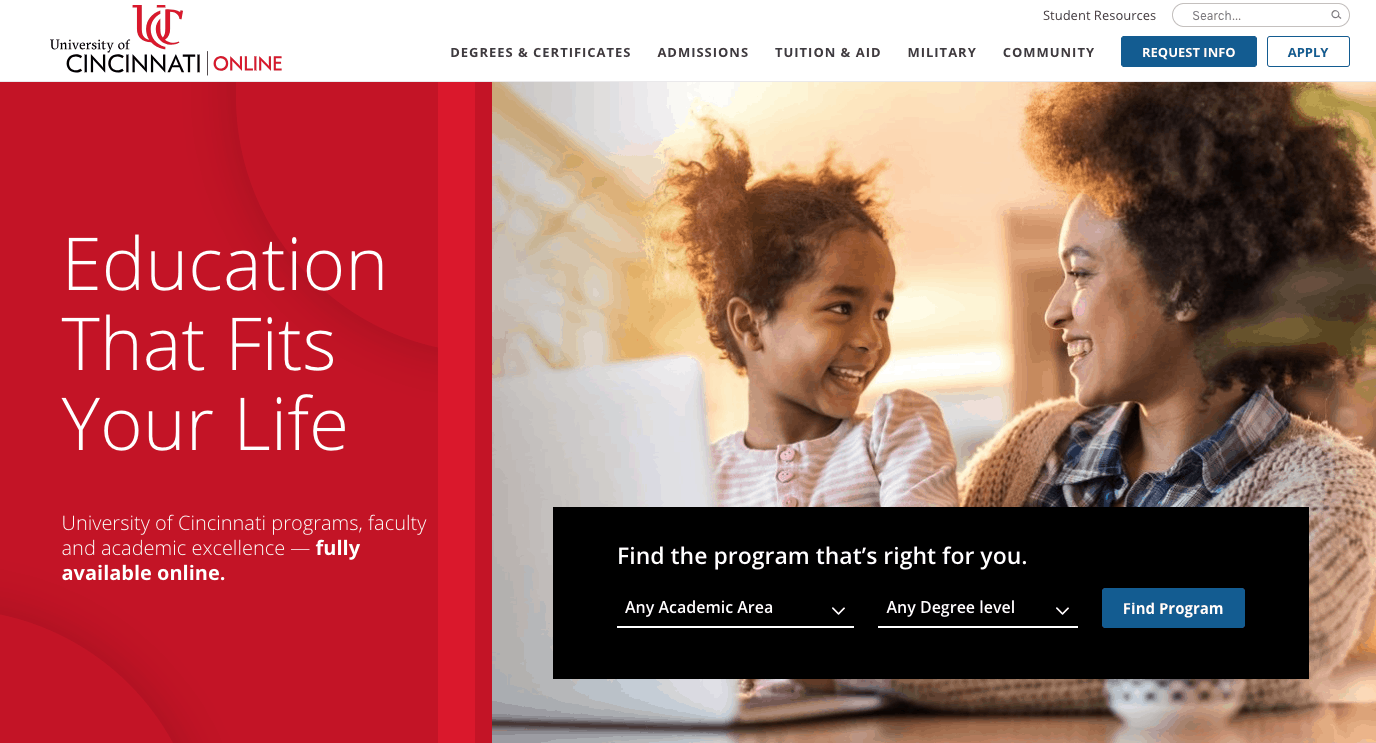 Vital Launches New University Website Design for University of Cincinnati Online 5 university-website-design