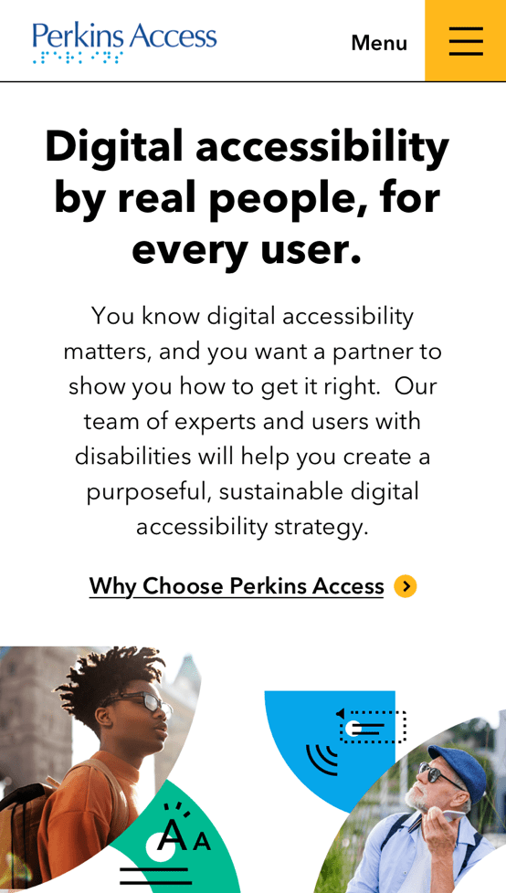 Element's mobile webpage