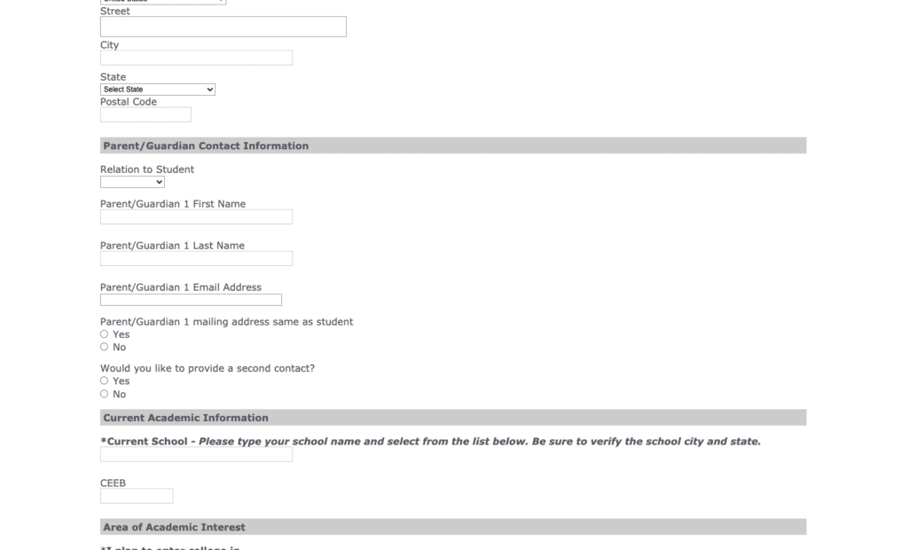 10 Best Higher Education Website Design Ideas to Boost Enrollment 24 Elon Forms 2