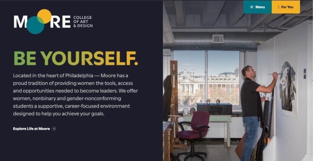 10 Best Higher Education Website Design Ideas to Boost Enrollment 7 Higher Education Website Messaging: Moore College