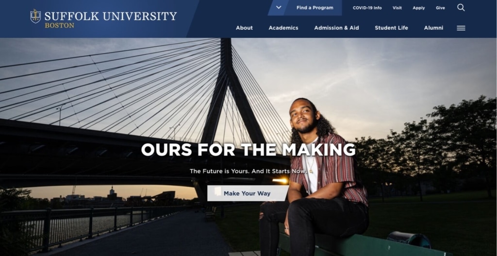10 Best Higher Education Website Design Ideas to Boost Enrollment 18 Suffolk U